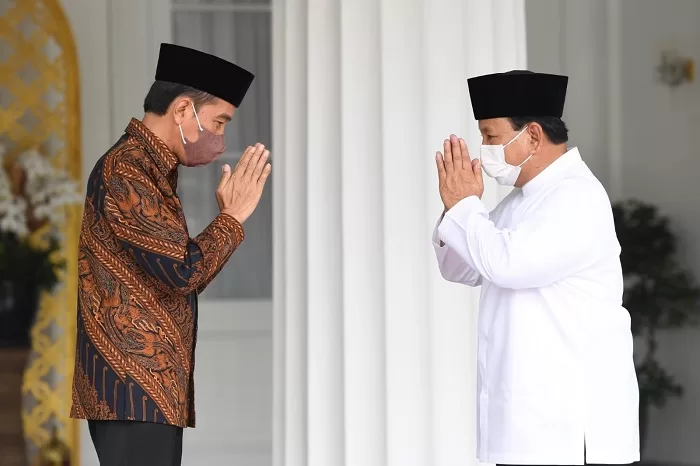 Presiden Jokowi dengan Menteri Pertahanan Prabowo Subianto. (Dok. Setkab.go.id)
