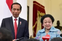 Presiden Jokowi Bersama Ketua Umum PDI Perjuangan Megawati Soekarnoputri. (Dok. Setneg.go.id)
