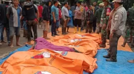 14 orang meninggal dunia akibat tertimbun tanah longsor di Kabupaten Tana Toraja, Provinsi Sulawesi Selatan. (DOk. BPBD Kab. Tana Toraja)


