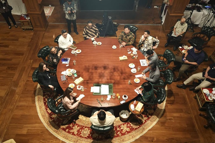 Prabowo dorong ekonomi adil dengan koperasi desa, BUMN bersih, dan swasta kuat sebagai tiga pilar baru pembangunan Indonesia. (Dok. Tim Media Prabowo)